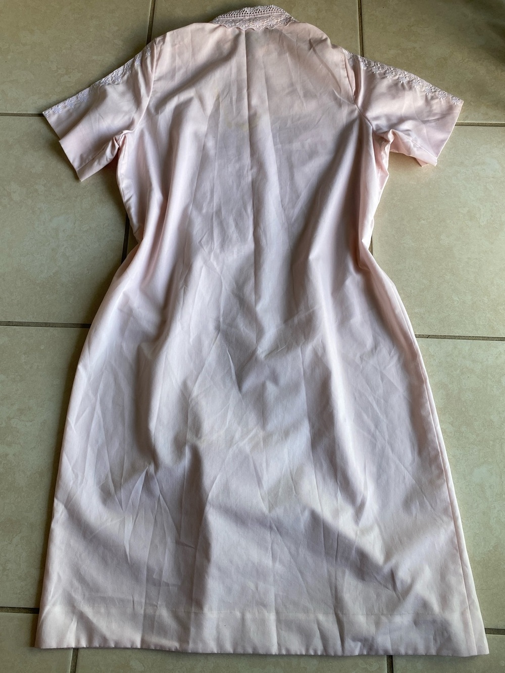 Vintage Serbin of Florida Midi Shirtdress Baby Pink - Picture 4 of 8